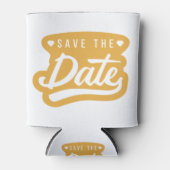 Save the Date Hochzeitseinladung Dosenkühler (Vorderseite)