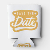 Save the Date Hochzeitseinladung Dosenkühler (Rückseite)