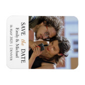 Save the Date Hochzeitseinladung Foto Magnet (Horizontal)