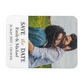 Save the Date Hochzeitseinladung Foto Magnet (Horizontal)
