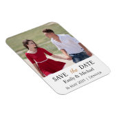 Save the Date Hochzeitseinladung Foto Magnet (Rechte Seite)