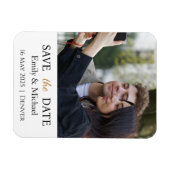 Save the Date Hochzeitseinladung Foto Magnet (Horizontal)