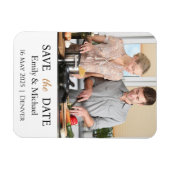 Save the Date Hochzeitseinladung Foto Magnet (Horizontal)