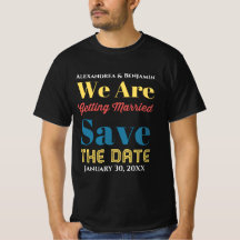 Save the Date Hochzeitseinladung Moderne Maßstäbe