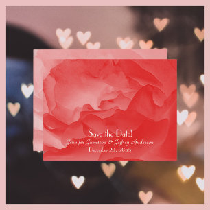 Save the Date Hochzeitserklärung Korallenrosa Postkarte