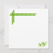 Save the Date Hochzeitserklärung Lucky Bamboo Ankündigung (Rückseite)