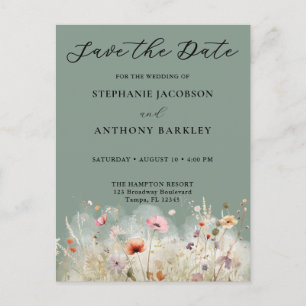 Save the Date Hochzeitserklärung Postkarte