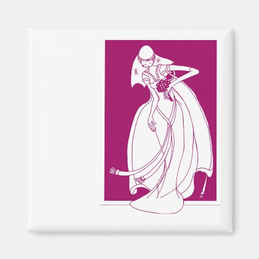 Save the Date Hochzeitsfeier Erinnerung Magnet (Vorne)