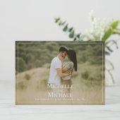 Save the Date Hochzeitsfoto (Stehend Vorderseite)