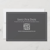 Save the Date Hochzeitsfoto (Rückseite)