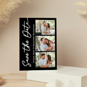 Save the Date Hochzeitsfotocollage Modern einfach Einladungspostkarte