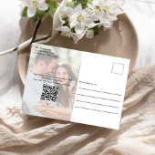 Save the Date Hochzeitsfotocollage Modern einfach Einladungspostkarte