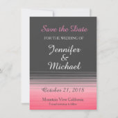 Save the Date Hochzeitshandschrift Graurosa (Vorderseite)