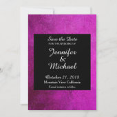 Save the Date Hochzeitshandschrift schwarz rosa (Vorderseite)