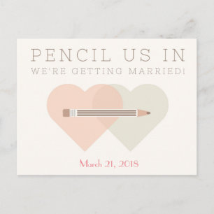 Save the Date Hochzeitskarte Ankündigungspostkarte