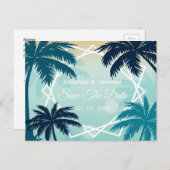 Save the Date Hochzeitskarte Ankündigungspostkarte (Vorne/Hinten)