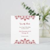 Save the Date Hochzeitskarte Einladung (Stehend Vorderseite)