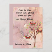 Save the Date Hochzeitskarte Einladung (Vorne/Hinten)