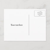 Save the Date Hochzeitskarte | Himmel mit weißen W Ankündigungspostkarte (Rückseite)