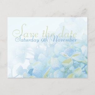 Save the Date Hochzeitskarten für Hydrangea Ankündigungspostkarte