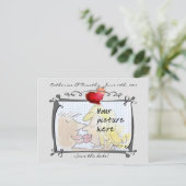 Save the Date Hochzeitskarten für kundenspezifisch Ankündigungspostkarte (Stehend Vorderseite)