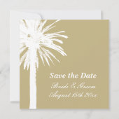 Save the Date Hochzeitskarten für Sandalmen (Rückseite)