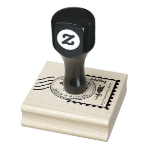 Save the Date Hochzeitskautschuk Briefmarke POSTAG Gummistempel