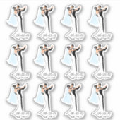 Save the Date Hochzeitskleber Aufkleber (Vorderseite)