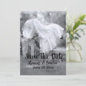 Save the Date Hochzeitskleid (Stehend Vorderseite)