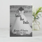 Save the Date Hochzeitskleid (Stehend Vorderseite)