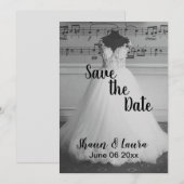 Save the Date Hochzeitskleid (Vorne/Hinten)
