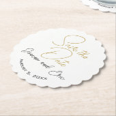 Save the Date Hochzeitskneipe Untersetzer (angewinkelt)