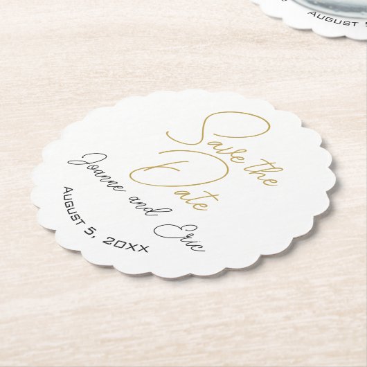 Save the Date Hochzeitskneipe Untersetzer (angewinkelt)