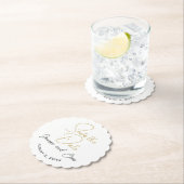 Save the Date Hochzeitskneipe Untersetzer (Vor Ort)