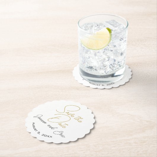 Save the Date Hochzeitskneipe Untersetzer (Vor Ort)