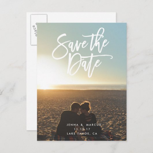 Save the Date Hochzeitskollektion mit Postkarten (Vorne/Hinten)