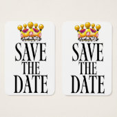 Save the Date Hochzeitskrone (Vorne & Hinten)