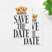 Save the Date Hochzeitskrone (Schreibtisch)