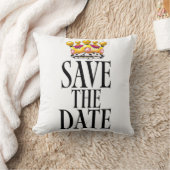 Save the Date Hochzeitskrone Kissen (Decke)