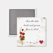 Save the Date Hochzeitsmagnet Magnet (Vorderseite/Rückseite)