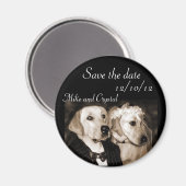 Save the Date Hochzeitsmagnet Magnet (Vorderseite/Rückseite)