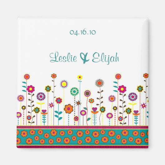 Save the Date - Hochzeitsmagnet Magnet (Vorne)