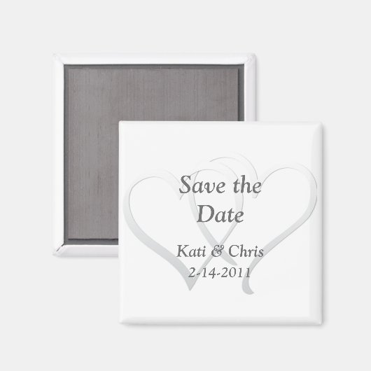 Save the Date Hochzeitsmagnete Magnet (Vorderseite/Rückseite)