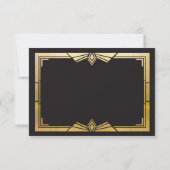 Save the Date Hochzeitsparty Gold Einladungen aus  (Rückseite)