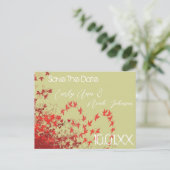 Save the Date Hochzeitspostkarten Ankündigungspostkarte (Stehend Vorderseite)