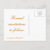 Save the Date, Hochzeitspostkarten, Fuchsia-Disy Ankündigungspostkarte (Rückseite)