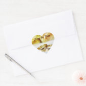 Save the Date/Hochzeitsringe Herz-Aufkleber (Umschlag)