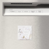 Save the Date Hochzeitsrings & Champagne Flutes Magnet (In Situ (Geschirrspüler))