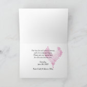 Save the Date Hochzeitssterne und Perlen Ankündigung (Innenseite)