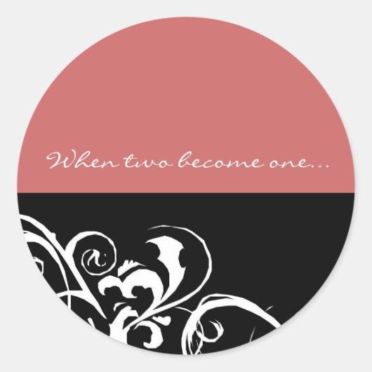 Save the Date - Hochzeitsticker Runder Aufkleber (Vorderseite)